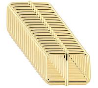 BIKICOCO Roller Buckle, 1-1/2 x 1 Inch Heel Rolling Bar Buckles for Bags Leather Webbing Straps, Gold - Pack of 20