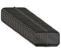 BIKICOCO Roller Buckle, 1-1/2 x 3/4 Inch Heel Rolling Bar Buckles for Bags Leather Webbing Straps, Black - Pack of 20