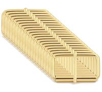 BIKICOCO Roller Buckle, 1-1/2 x 3/4 Inch Heel Rolling Bar Buckles for Bags Leather Webbing Straps, Gold - Pack of 20