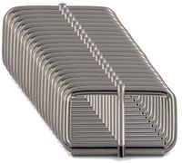 BIKICOCO Roller Buckle, 1-1/2 x 3/4 Inch Heel Rolling Bar Buckles for Bags Leather Webbing Straps, Gunmetal - Pack of 20