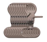 BIKICOCO Swivel Trigger Snap Hook Lobster Claw Clasp Spring Loaded Clip, 1'' Oval-Ring Ended, Gunmetal - Pack of 10