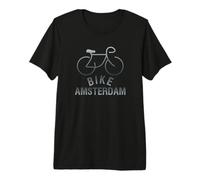 Biking Amsterdam Netherlands Graphic Premium T-Shirt