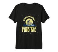 Biking Cycling Mountain Biking Retired Retirement Premium T-Shirt