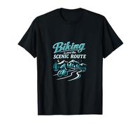 Biking is Just The Scenic Route City State Pride T-Shirt