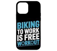 Biking to Work is Free Workout Bike Commuting Case for iPhone 12 mini