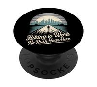 Biking to Work No Rush Hour Here Bike Commuting PopSockets Adhesive PopGrip