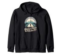 Biking to Work No Rush Hour Here Bike Commuting Zip Hoodie