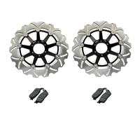 BIKINGBOY Front Brake Discs Disk Rotors Pads Compatible With H CBR600F SuperSport F3 95 96 97 98 CBR 600 F F4 99 00 01 02 03 04 05 06 07(Driving right)