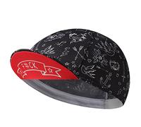 BikingBros Black Cycling Cap - Polyester F#ck Cycling Hat-Under Helmet - Cycling Helmet Liner Breathable&Sweat Uptake