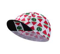 BikingBros Funny Watermelon Cycling Cap - Polyester Men's and Women's Cycling Hat-Under Helmet - Cycling Helmet Liner Breathable&Sweat Uptake