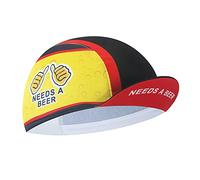 BikingBros Needs A Beer Cycling Cap - Retro Cycling Hat-Under Helmet - Cycling Helmet Liner Breathable&Sweat Uptake