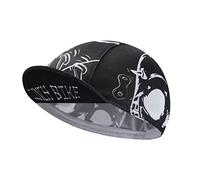 BikingBros Skull Cycling Cap - Polyester Skeleton Cycling Hat-Under Helmet - Funny Cycling Helmet Liner Breathable&Sweat Uptake One Size