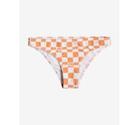 Bikini Bottoms Roxy Check It 2 Orange White Women - XS
