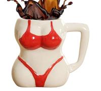 Bikini Ceramic Mugs, Bikini Coffee Mugs, Bikini Mug, Tea Cup, Desk Decor Drinking Cup, Funny Cup with Female Body Design, Sexy Coffee Cups for Men and Women