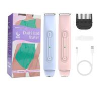 Bikini Razor - Waterproof Intimate Razor 7x1.25 Inch ABS Material Rechargeable Head | For Intimate Areas, Arms, Legs, Armpits, Women, Travel, Home, D