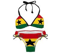 Bikini Set for Women,Two Piece Swimsuit,Ghana Flag,Women's Bikini Sets