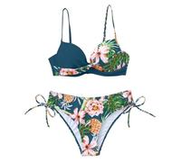 Bikini Set Underwired, Two Piece Bikini Swimsuit, Halter Vintage Women Sexy 2PCS Bikini Set Halter U-Clip Underwire Swimsuit Birthday Gifts Spring Summer Holidays Darkblue