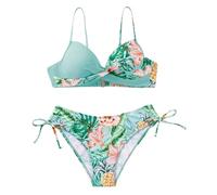 Bikini Sets for Women, Plus Size Swimsuits for Women, Racer Back Bikini Set Push up Bikini Top with Bikini Halter Neck Underwired Padded Bikini Gifts for Her Spring Summer Holidays Lightblue