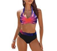 Bikini Sets for Women Sale, Push Up Tankini Sets, Halter Neck Bikini Set Push up Bikini Top with Bikini Halter Neck Underwired Padded Bikini 30th Birthday Gifts for Women Boxing Day Sale