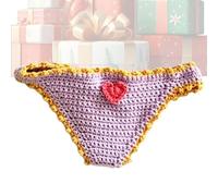 Bikini Shape Bookmarks - Crochet Book Marker Set, 8.66 Inches Novelty Reading Page Holders, Library Accessory with Handmade Style, Desk Decor with Cute Design Detail, Gift Item for School College Use