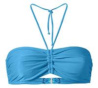 Bikini Tops for Women Uk Today's Deals, Solid Color Mix Tie Bandeau Top Halter Neck Swimwear Spaghetti Strap Beachwear Plus Size Bandeau Push up Women's Bikini Tops Summer Holiday Essentials （S-5XL）
