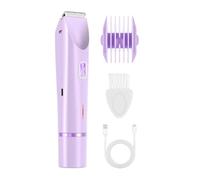 Bikini Trimmer for Women | Compact Double Heads Hair Removal Epilator, Adaptive Trimmer for Women 400mAh | For Pubic Skin Legs, Beauty, Travel to the