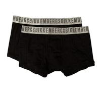 BIKKEMBERGS men's boxers pack of 2 stretch cotton boxers visible elastic underwe