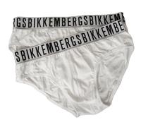 BIKKEMBERGS men's briefs 2-piece pack visible elastic cotton underwear article B