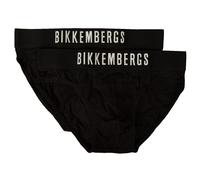 BIKKEMBERGS men's briefs pack of 2 items visible elastic elastic cotton underwea