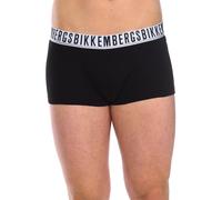 Bikkembergs Mens Pack-2 Boxer Essential anatomical front BKK1UTR01BI man - Black Cotton - Size Medium