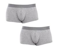 Bikkembergs Mens Pack-2 Boxers Fashion Bamboo BKK1UTR03BI man - Grey Rubber - Size Medium