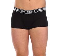 Bikkembergs Mens Pack 2 Boxers Fashion Stripes - Black Cotton - Size Small
