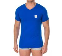 Bikkembergs Mens Pack 2 Fashion Pupino T-shirts - Blue Cotton - Size Small