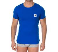 Bikkembergs Mens Pack 2 Fashion Pupino T-shirts - Blue Cotton - Size Small
