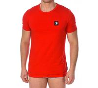 Bikkembergs Mens Pack 2 Fashion Pupino T-shirts - Red Cotton - Size Medium