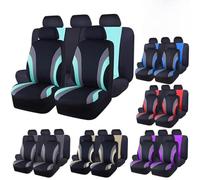 BIKKJBK Car Seat Cover Car Seat Protective Cover Sports Style Full Set Fabric Car Seat Covers Car Seat Protector Universal Fit Most Cars SUV