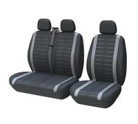 BIKKJBK Car Seat Cover Universal Stripe Seat Covers Fits Most Vans Trucks 2+1 Seat Covers For Single Driver And Passenger Seat Cover