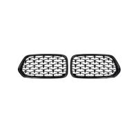 BIKKJBK Grille Double Slats FOR X2 F39 2018-2022 Car Front Bumper Grille Grill Gloss Black Grilles Grills Trim ABS Accessories Brace Covers Grille Guard