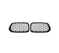 BIKKJBK Grille Double Slats FOR X2 F39 2018-2022 Car Front Bumper Grille Grill Gloss Black Grilles Grills Trim ABS Accessories Brace Covers Grille Guard