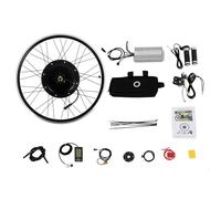 Biknltio 26" Electric Bike Conversion Kit, 48V 1500W Rear Wheel Bicycle Motor Ebike Conversion Kit with 5-Speed Adjustable & Cruise Control High-Power Brushless Motor for E-Bike Upgrade Black