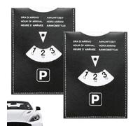 BIKPRST 2 Maxi Parking Discs with Arrival Time, Parking Meter for Car, Motorcycle and Motorhome