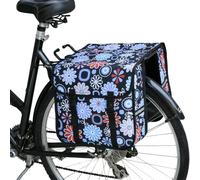 BikyBag Classic CE - Double Bicycle Panniers - 26L Water-Resistant Bike Pannier Bag for Rear Rack | Commuter & Shopping Cycling Bag (Daisy Flowers)