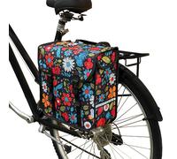 BikyBag Classic One - Single Bicycle Pannier - 13L Water-Resistant Bike Pannier Bag for Rear Rack with KlickFix Quick-Release | Commuter & Shopping Cycling Bag (Wildflowers)