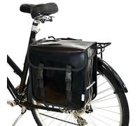 BikyBag Classic One - Single Bicycle Pannier - 13L Waterproof Tarpaulin Bike Pannier Bag for Rear Rack with KlickFix Quick-Release | Commuter & Shopping Cycling Bag (Black)