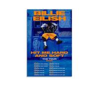 Bil-lie Music Eil-ish Hit Me Hard And Soft The Tour 2025 Posters for Room Aesthetic Canvas Wall Art Bedroom Decor08x12inch(20x30cm)