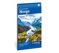 Bil- og turistkart Norge 1:1 milja