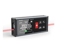 Bilateral Laser Measurement Tool, Bauihr 393ft/120M Rechargeable Aluminum Dual Laser Distance Meter, Laser Measure with Color Backlit LCD Display, Digital Angle, M/in/Ft Unit Switching