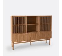 Bilbao Dresser Bookcase in Oak and Veneer Oak