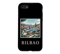 Bilbao River Spain Modern Architecture Retro Travel Art Case for iPhone SE (2020) / 7/8