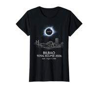 Bilbao Total Eclipse Spain August 12 2026 Value Graphic T-Shirt, Women, Black, XL